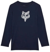 Fox Youth The World Long Sleeve Tee Midnight FRONT