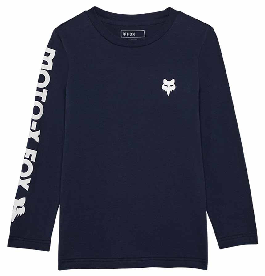 Fox Youth Moto-X Long Sleeve Tee Midnight FRONT