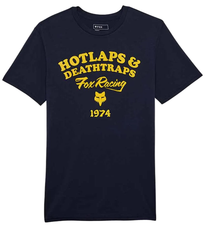 Fox Hotlaps SS Premium Tee Midnight FRONT 