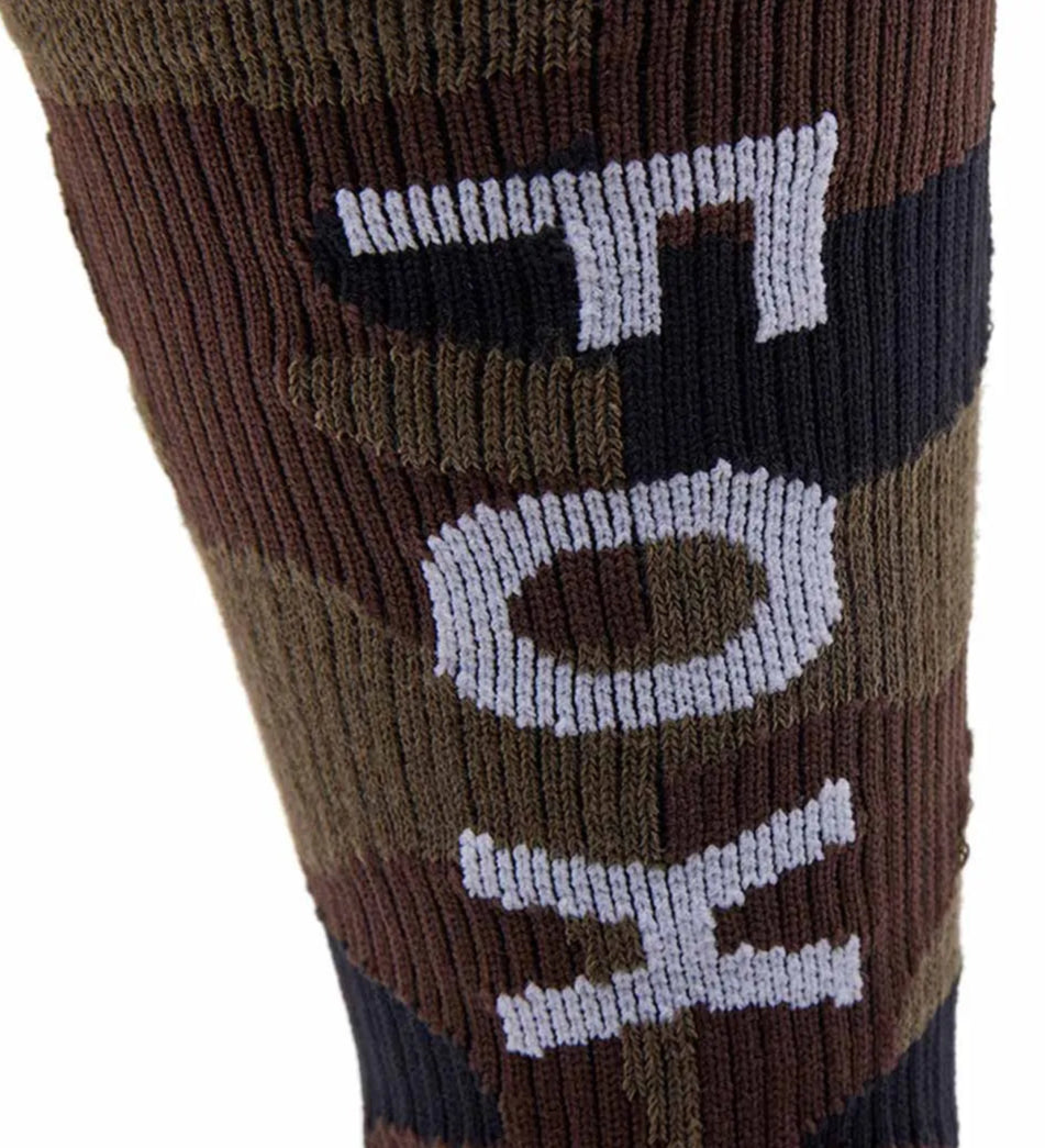 Fox Camo Crew Sock Green Camo