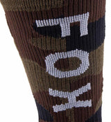 Fox Camo Crew Sock Green Camo