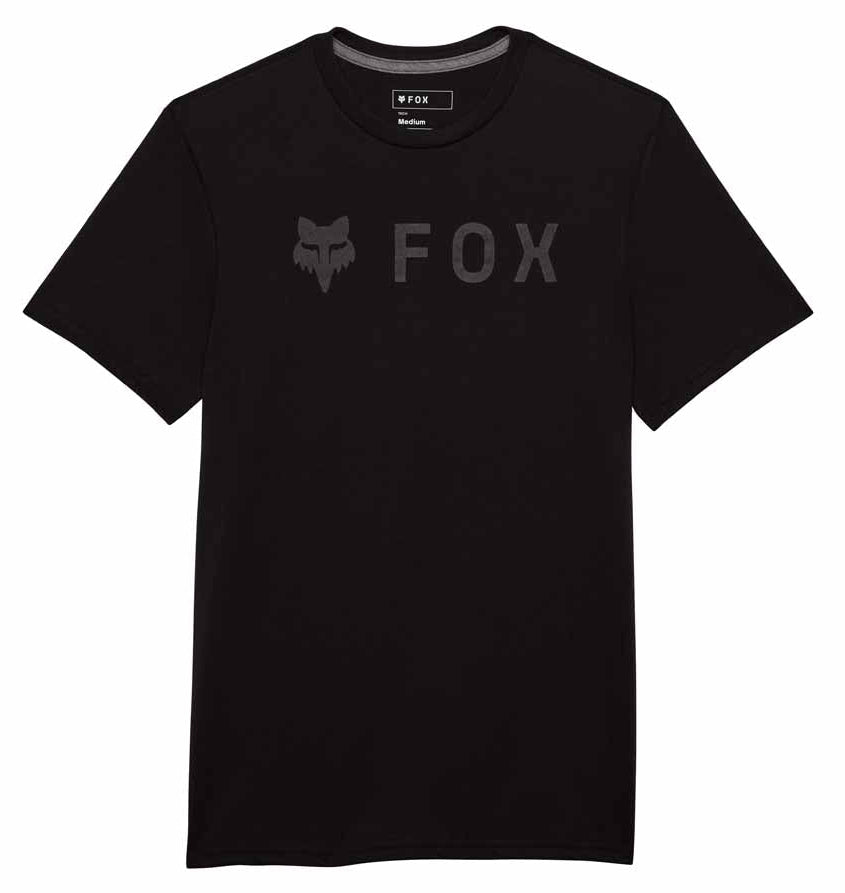 Fox Absolute Short Sleeve Tech Tee Black/Black FRONT