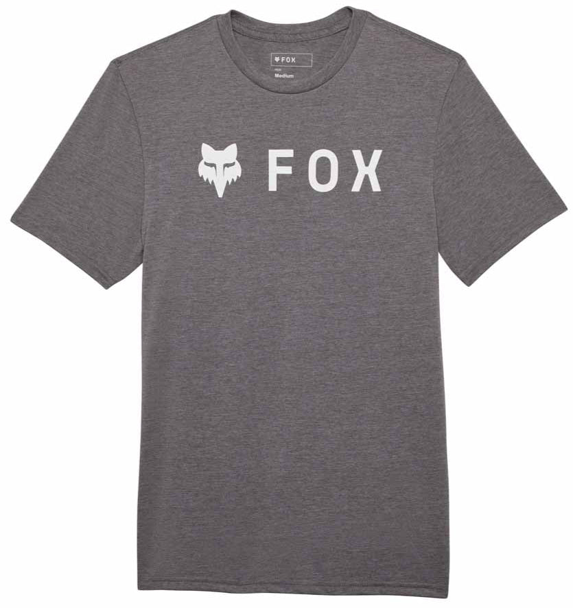 Fox Absolute SS Tech Tee Heather Graphite FRONT 
