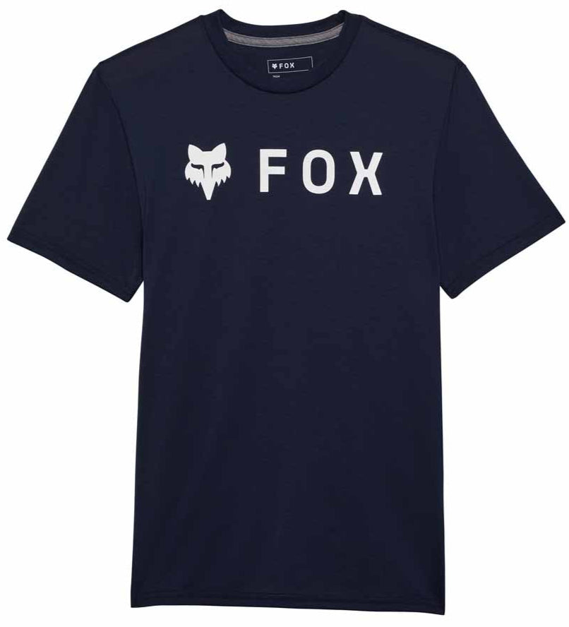 Fox Absolute SS Tech Tee Midnight FRONT FACING MODEL 