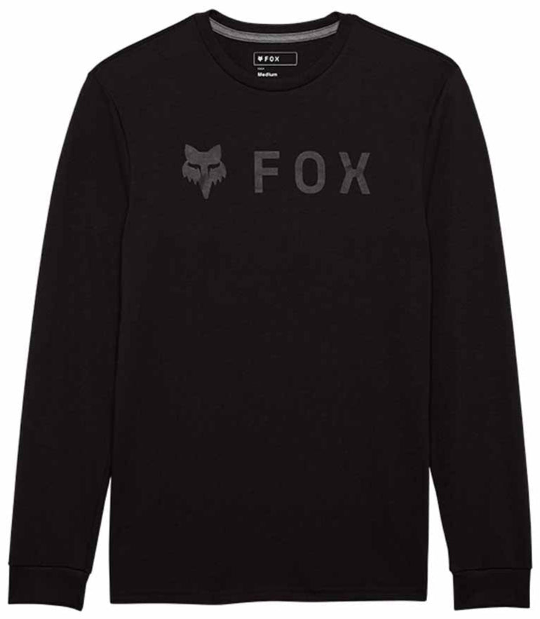 Fox Absolute LS Tech Tee Black FRONT 