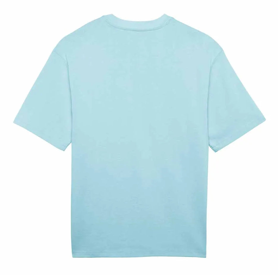 Fox Wordmark OV SS T-Shirt Light Blue BACK 