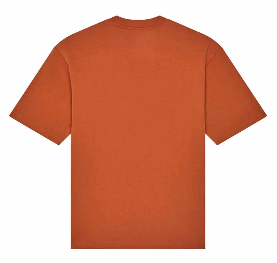 Fox Wordmark OV SS Tee Chocolate BACK 
