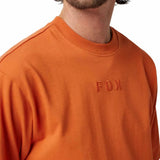Fox Wordmark OV SS Tee Chocolate SIDE FRONT 