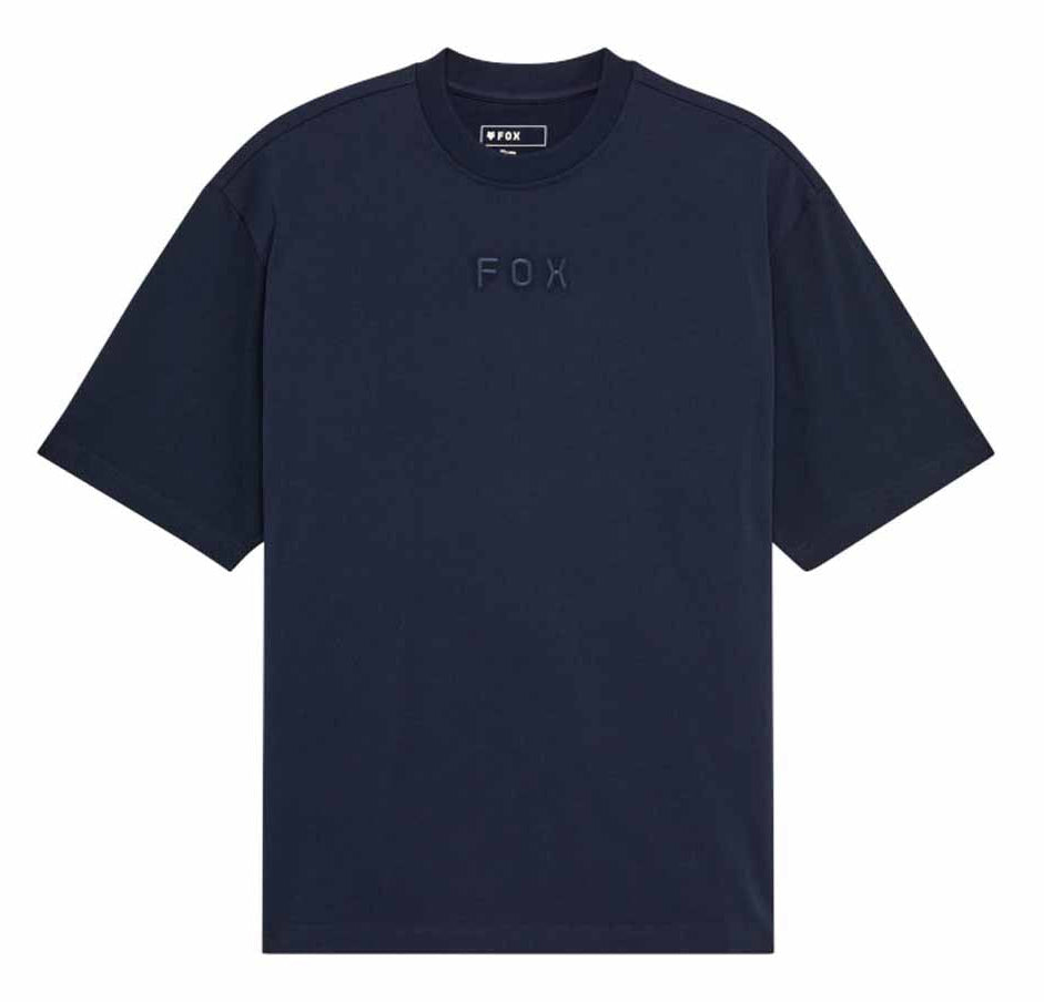 Fox Wordmark OV SS Tee Midnight T-Shirt FRONT 