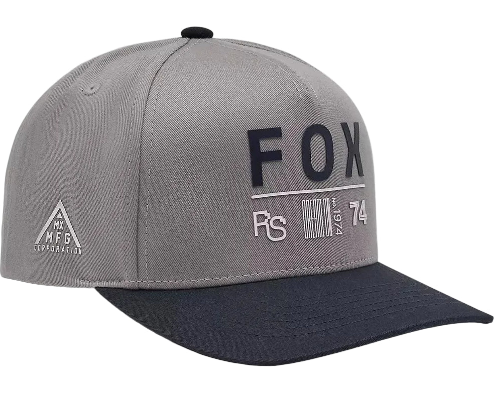 Fox Youth Race Spec Snapback Hat Steel Gray