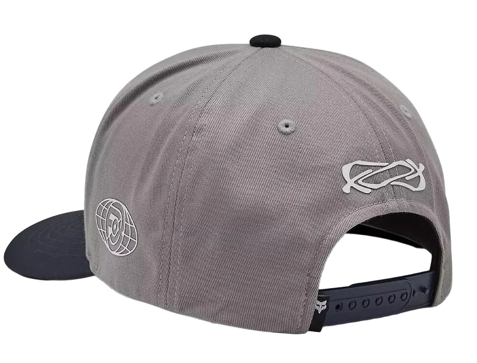 Fox Youth Race Spec Snapback Hat Steel Gray
