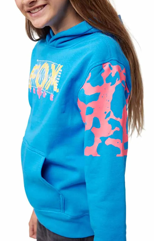 Fox Youth Energy Fleece Pullover Tru Blu DETAILS