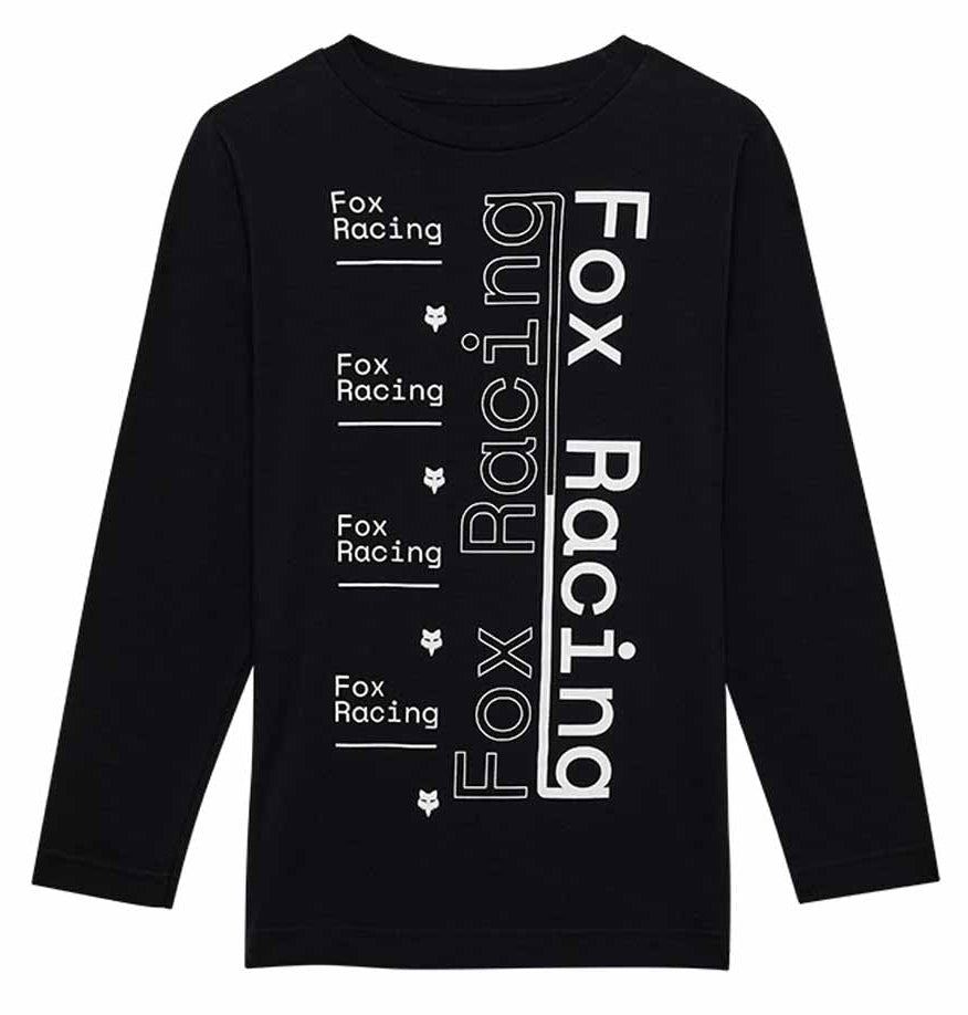 Fox Youth Race Spec Long Sleeve Tee Black FRONT 