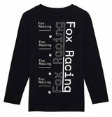 Fox Youth Race Spec Long Sleeve Tee Black FRONT 