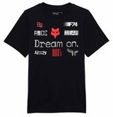 Fox Youth RS Dream Short Sleeve Black T-Shirt FRONT