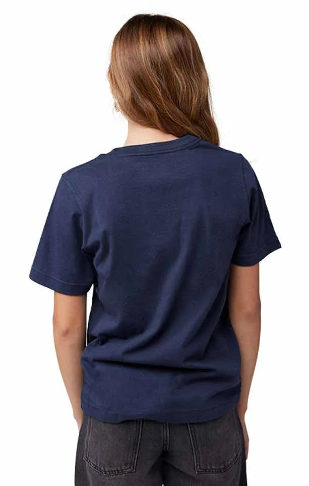 Fox Youth RS Dream Short Sleeve Tee Midnight BACK FACING MODEL