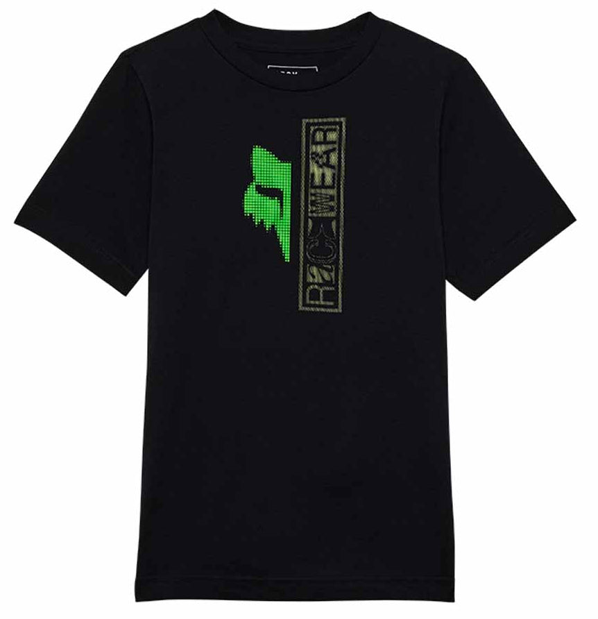 Fox Youth Throttle Short Sleeve Tee Black FRONT