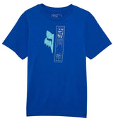 Fox Youth Throttle Short Sleeve Tee Blue FRONT
