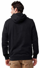 Fox Emotion Fleece Pullover Black BACK FACING MODEL 