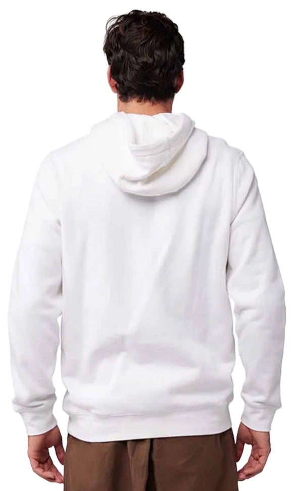 Fox Emotion Fleece Pullover White BACK FACING MODEL 