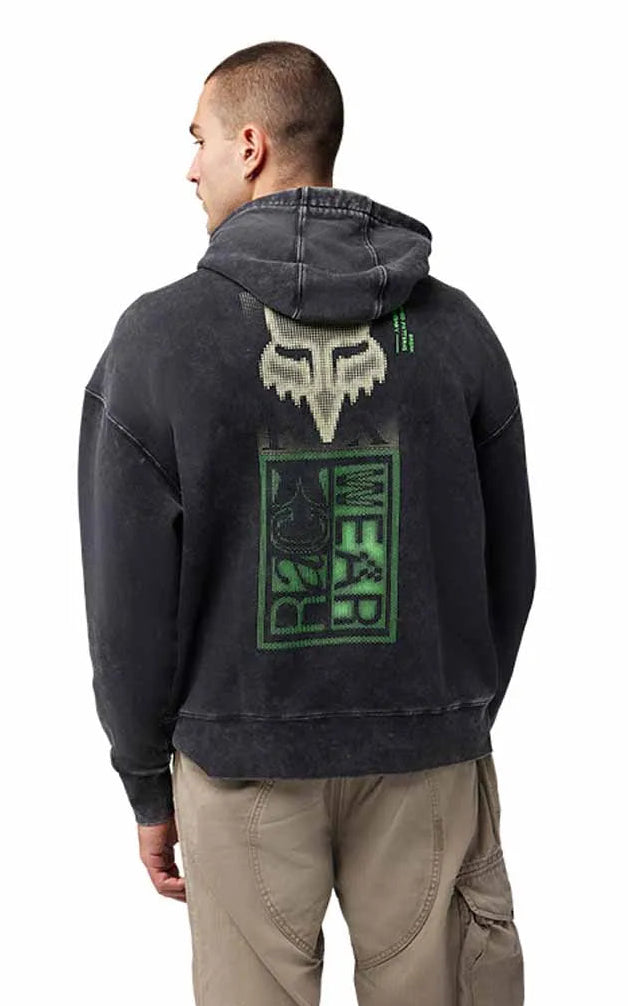 Fox Throttle Oversized FLC Pullover Black BACK 