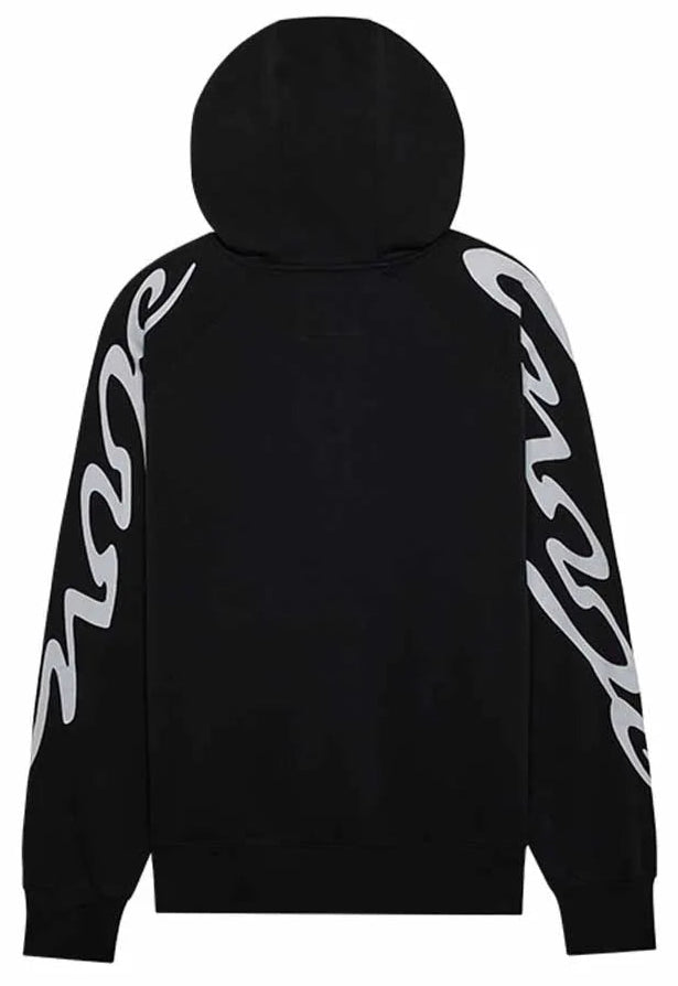 Fox Energy Face Oversized Fleece Pullover Black BACK 