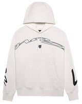 Fox Energy Face Oversized Fleece Pullover White FRONT 