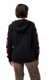 Fox W Race Spec Fleece Pullover Black BACK FACING MODEL 