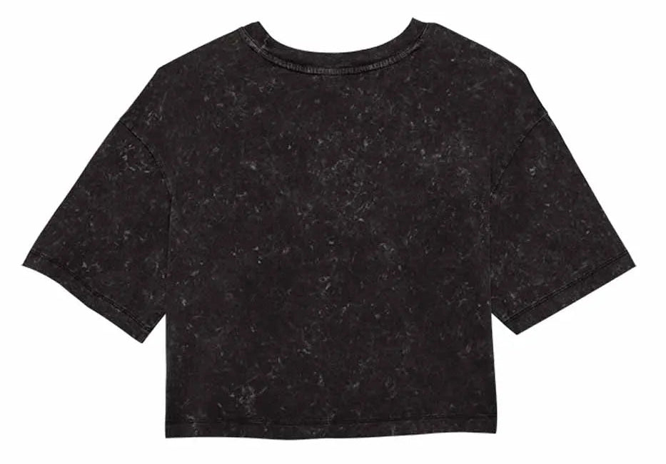 Fox Women's Throttle Oversized Crop Top Black BACK
