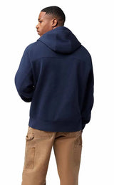 Fox Moto-X Oversized Fleece Zip Midnight back facing model 