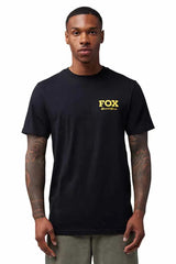 Fox Speed & Service SS Premium Tee Black FRONT FACING MODEL 