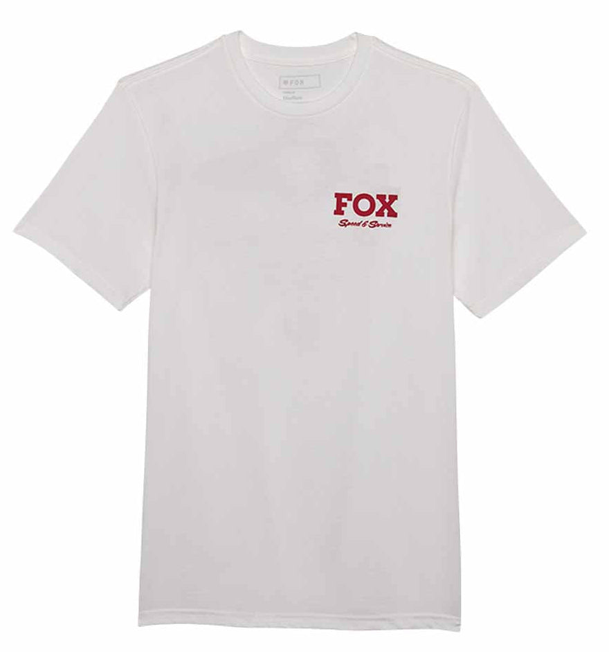 Fox Speed & Service SS Premium Tee Optic White FRONT 