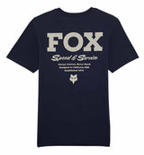 Fox Speed & Service SS Premium Tee Midnight BACK 