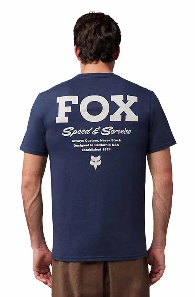 Fox Speed & Service SS Premium Tee Midnight BACK 