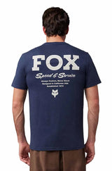 Fox Speed & Service SS Premium Tee Midnight BACK 
