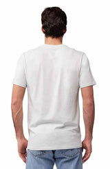 Fox Energy Face Short Sleeve Premium Tee Light Grey BACK FACING MODEL