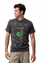 Fox Throttle SS Premium Tee Black FRONT FACING MODEL 