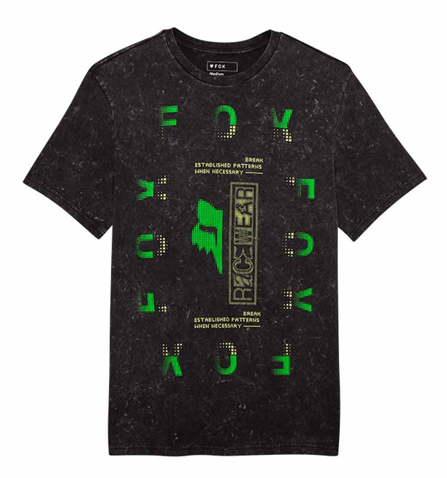 Fox Throttle SS Premium Tee Black FRONT 