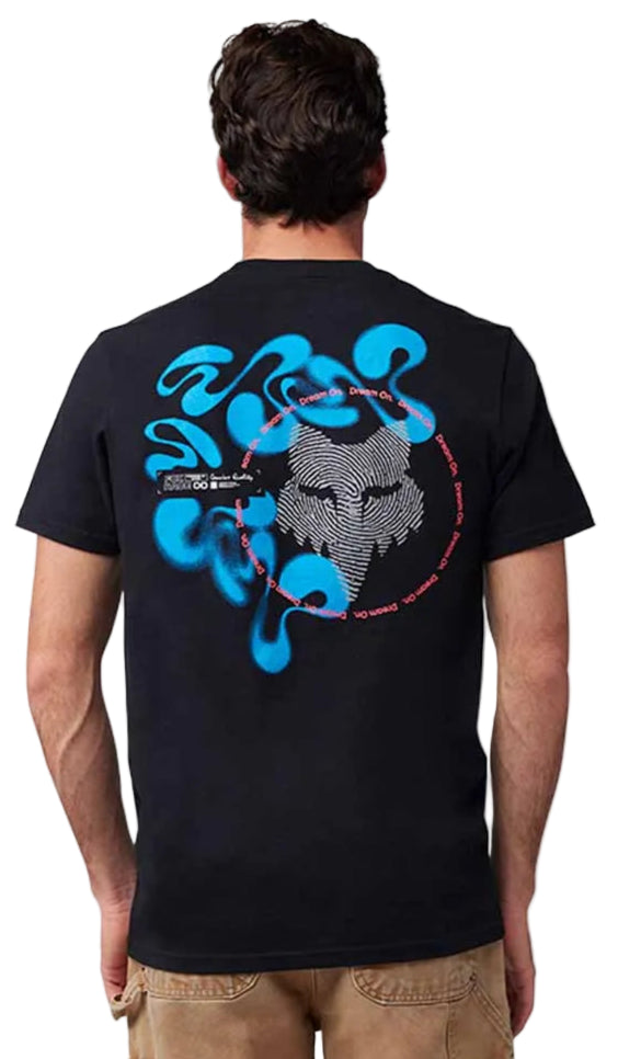 Fox Emotion SS Premium Tee Black BACK FACING MODEL 