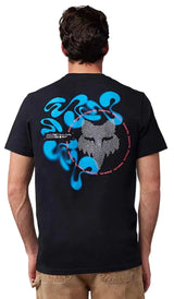 Fox Emotion SS Premium Tee Black BACK FACING MODEL 