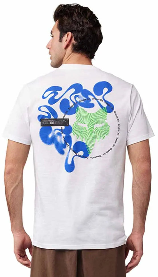 Fox Emotion SS Premium Tee Optic White BACK FACING MODEL