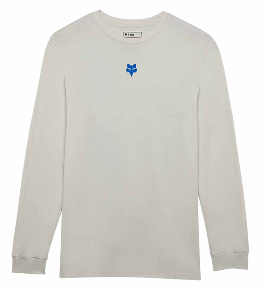 Fox Race Spec LS Premium Tee Light Grey FRONT 