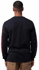 Fox Energy LS Premium Tee Black BACK FACING MODEL 