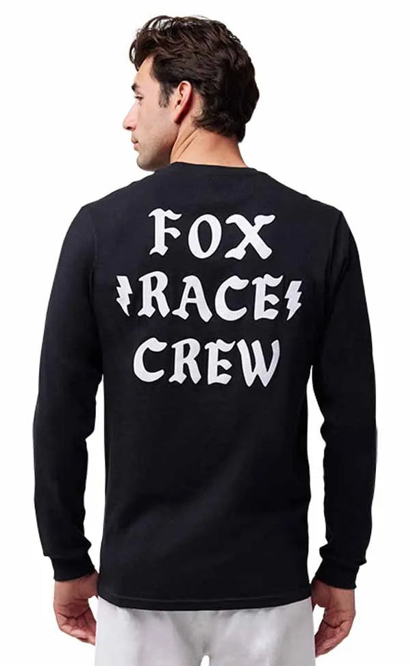 Fox Race Crew LS Premium Tee Black BACK