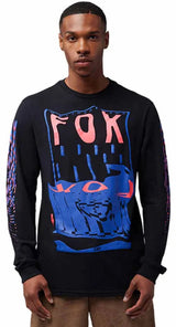 Fox Emotion Blast LS Premium Tee Black FRONT FACING MODEL 