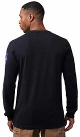 Fox Emotion Blast LS Premium Tee Black BACK FACING MODEL 