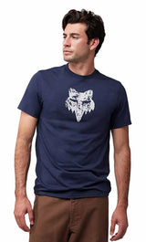 Fox The World SS Tech Tee Black FRONT FACING MODEL 