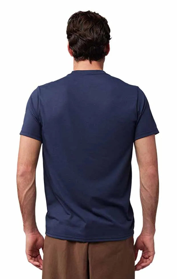 Fox The World SS Tech Tee Black BACK FACING MODEL 
