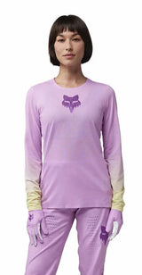 Fox W Flexair LS Jersey TS57 Pink FROTN FACING MODEL 