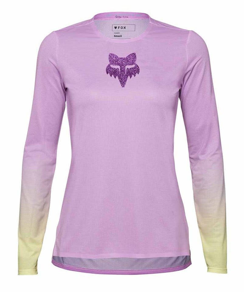 Fox W Flexair LS Jersey TS57 Pink FRONT 